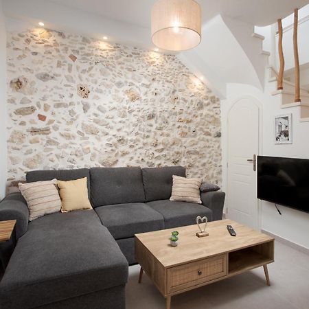 Mouse House With Sea View And Mini Pool Villa Platanias  Bagian luar foto