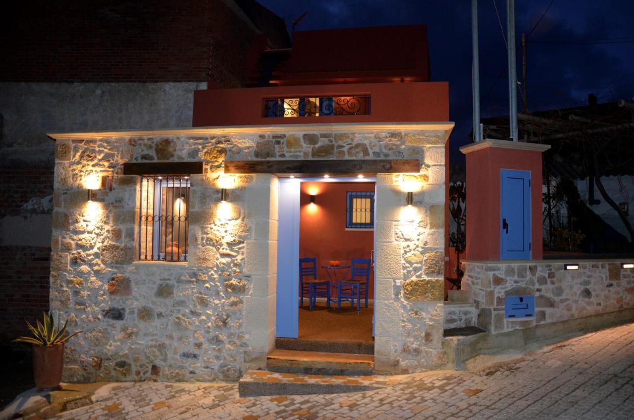 Mouse House With Sea View And Mini Pool Villa Platanias  Bagian luar foto