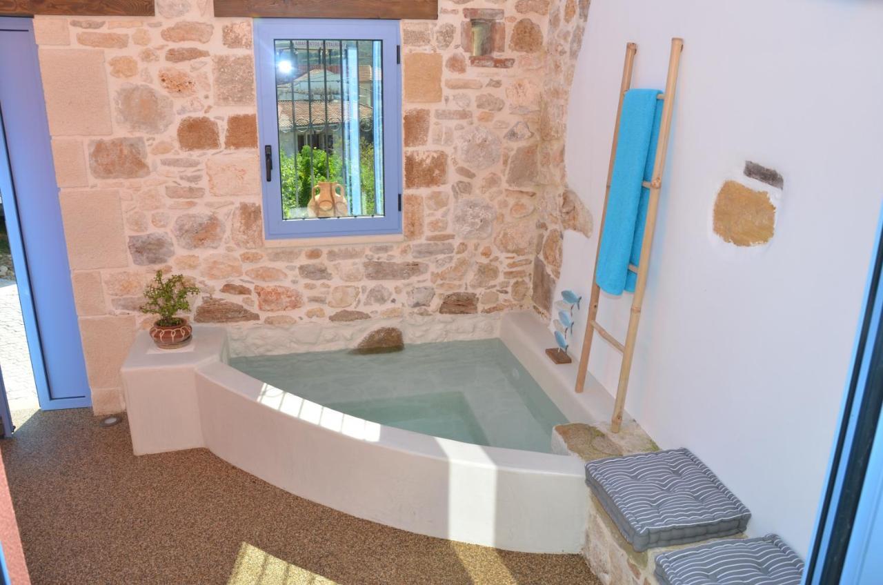 Mouse House With Sea View And Mini Pool Villa Platanias  Bagian luar foto