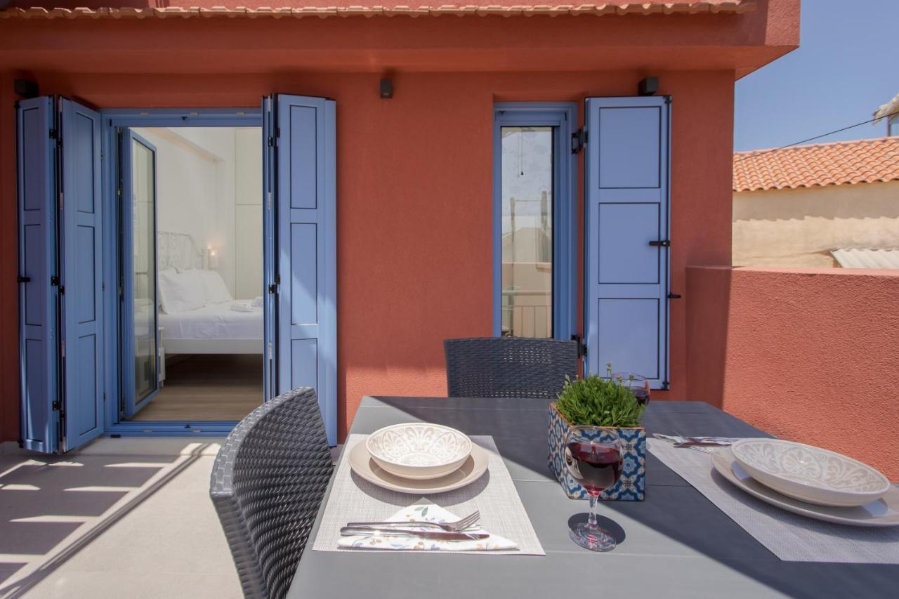 Mouse House With Sea View And Mini Pool Villa Platanias  Bagian luar foto