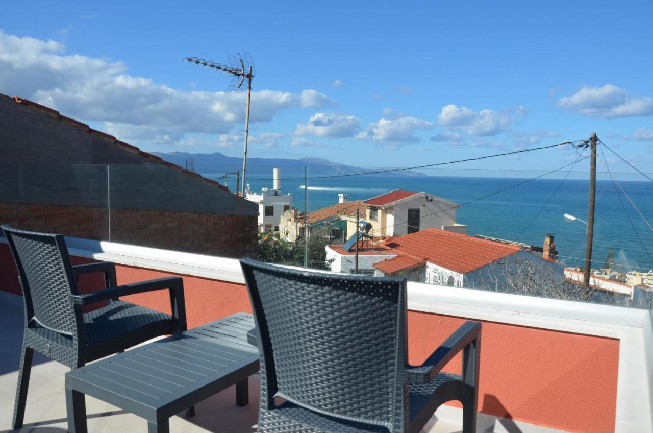 Mouse House With Sea View And Mini Pool Villa Platanias  Bagian luar foto