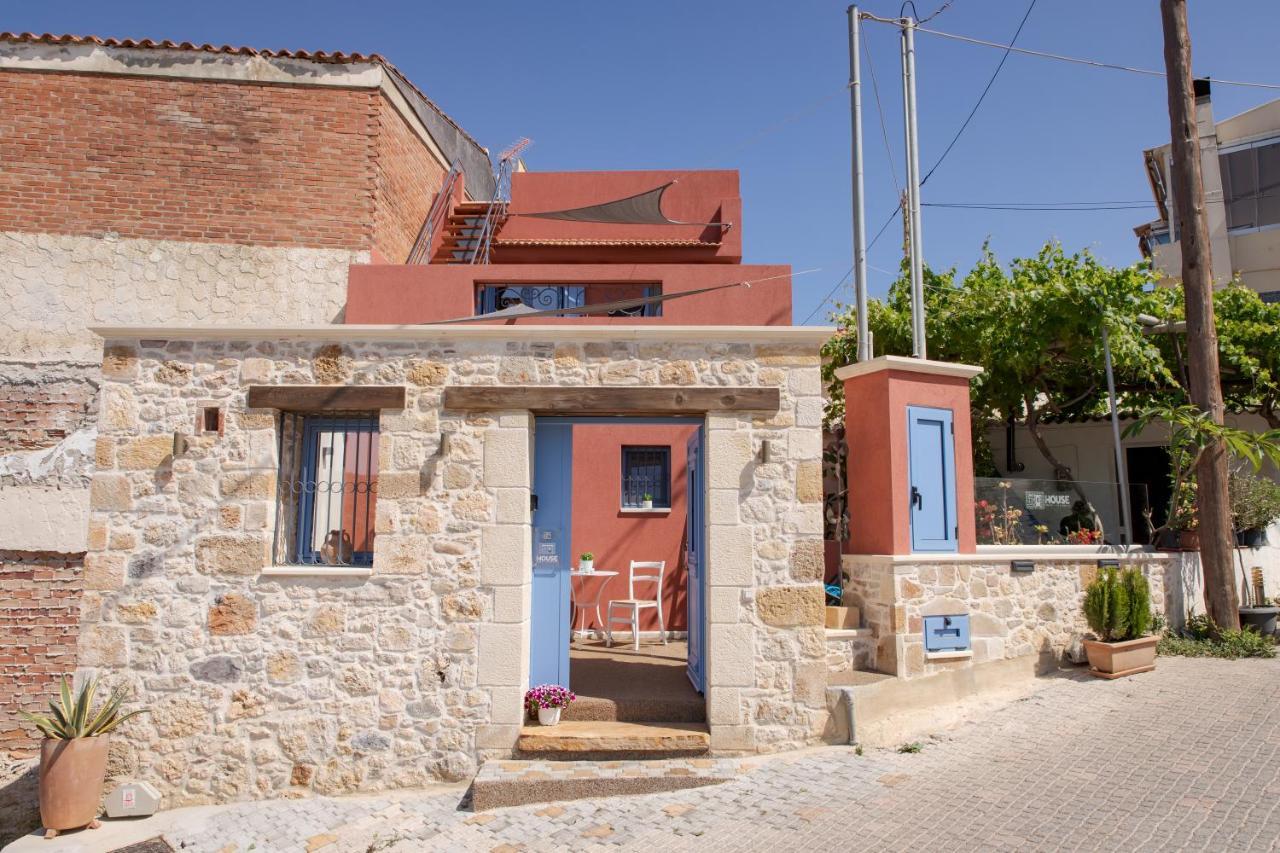 Mouse House With Sea View And Mini Pool Villa Platanias  Bagian luar foto
