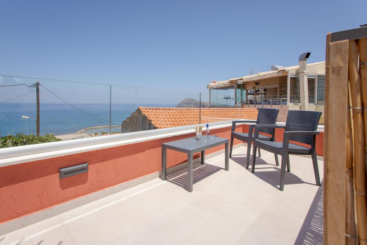 Mouse House With Sea View And Mini Pool Villa Platanias  Bagian luar foto