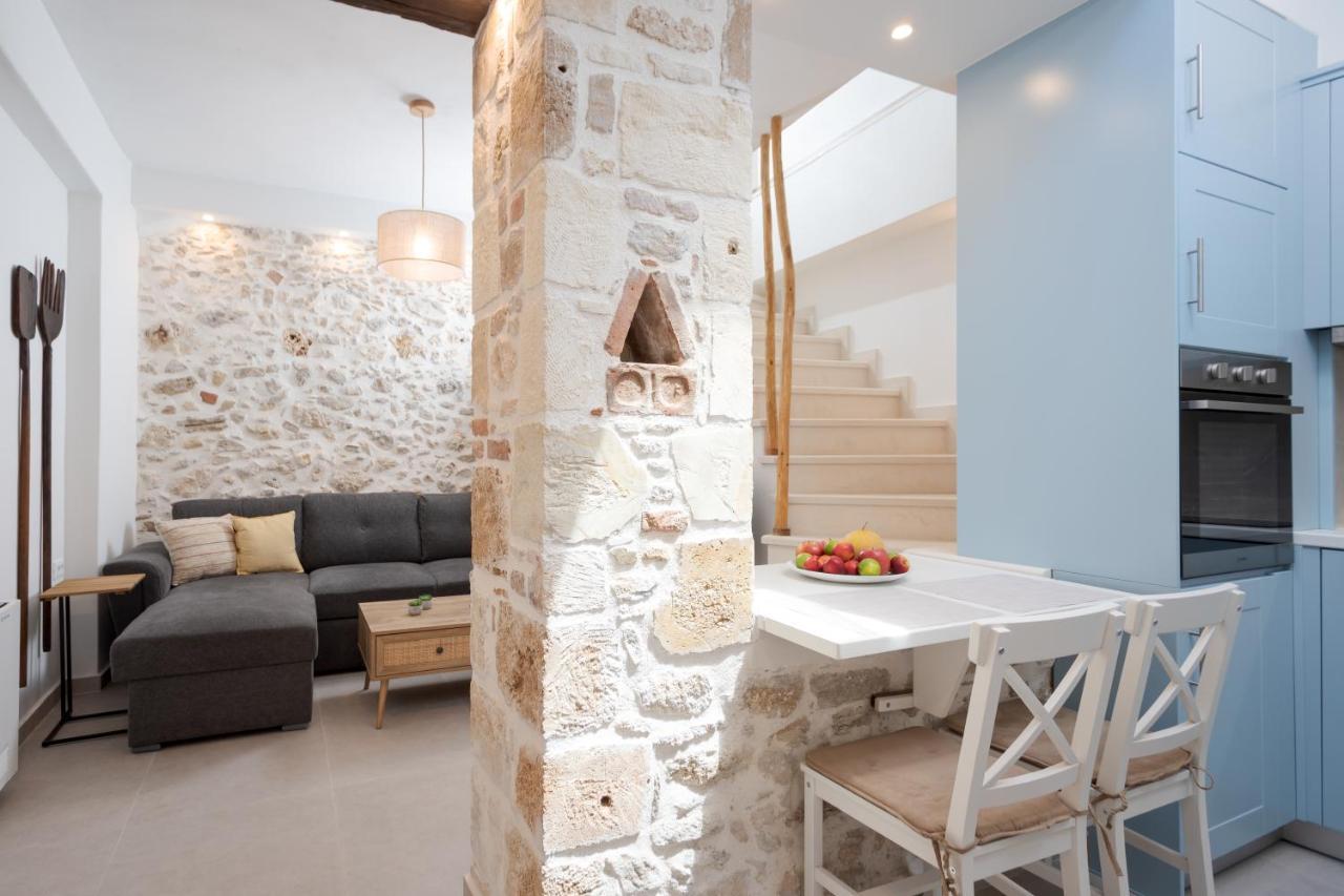 Mouse House With Sea View And Mini Pool Villa Platanias  Bagian luar foto