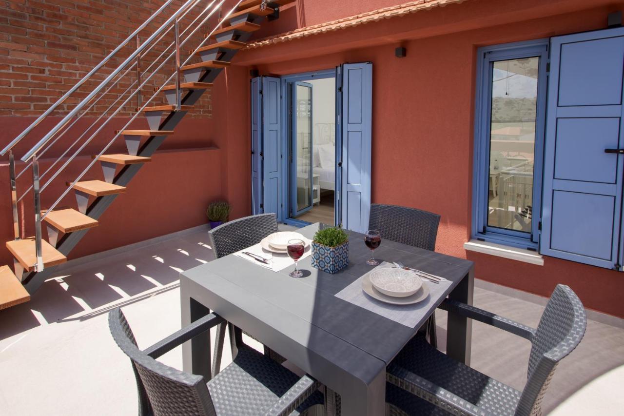 Mouse House With Sea View And Mini Pool Villa Platanias  Bagian luar foto