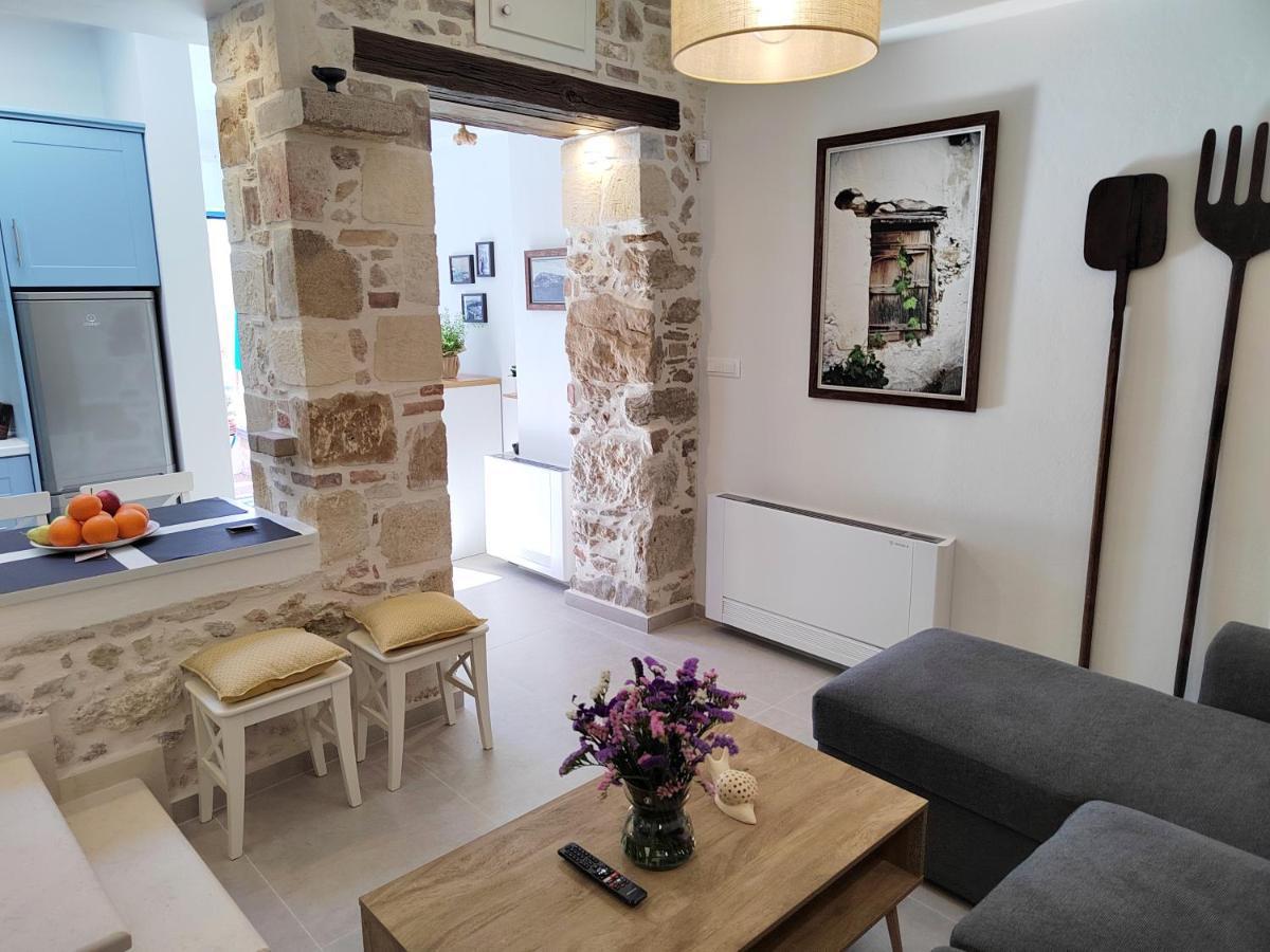 Mouse House With Sea View And Mini Pool Villa Platanias  Bagian luar foto