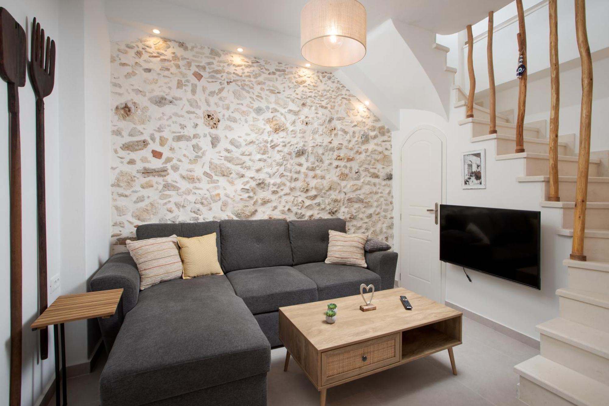 Mouse House With Sea View And Mini Pool Villa Platanias  Bagian luar foto