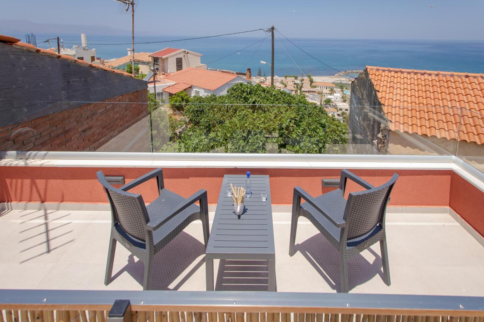 Mouse House With Sea View And Mini Pool Villa Platanias  Bagian luar foto
