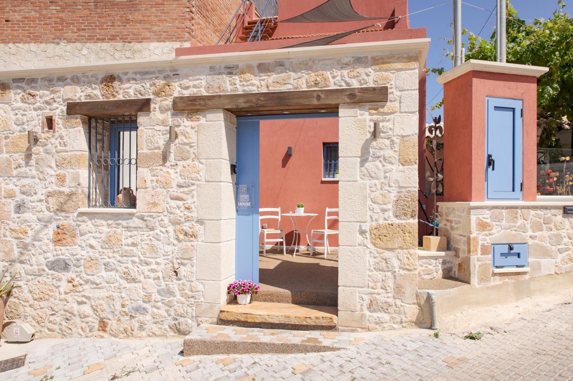 Mouse House With Sea View And Mini Pool Villa Platanias  Bagian luar foto